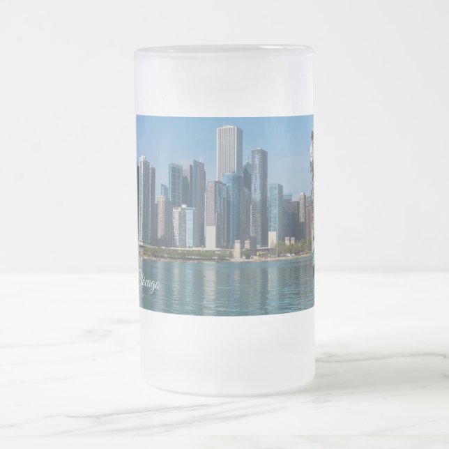 Caneca De Cerveja Vidro Jateado Windy Sailing Fosco Mug (Centro)