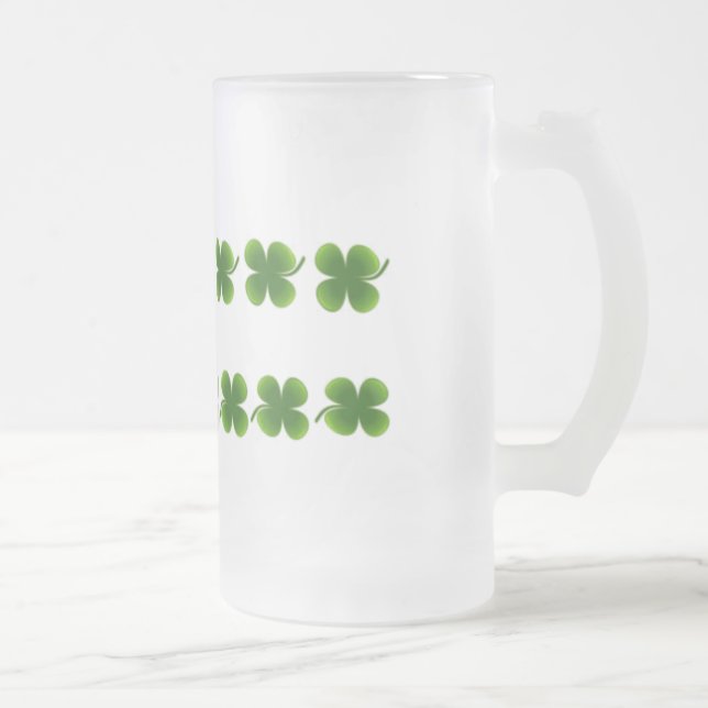 Caneca De Cerveja Vidro Jateado Xamrochas Fosco (Direita)