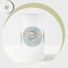 Caneca De Cerveja Vidro Jateado Zabaglionez