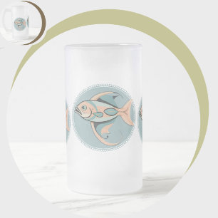 Caneca De Cerveja Vidro Jateado Zabaglionez