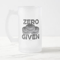 Zero Pucks Dado (Hóquei) Fosco Vidro De Cerveja