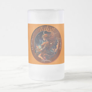 Caneca De Cerveja Vidro Jateado Zodiac Personalizável - Sagitário