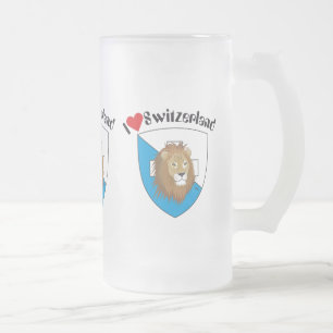 Caneca De Cerveja Vidro Jateado Zurique Suíça Suisse Svizzera taça