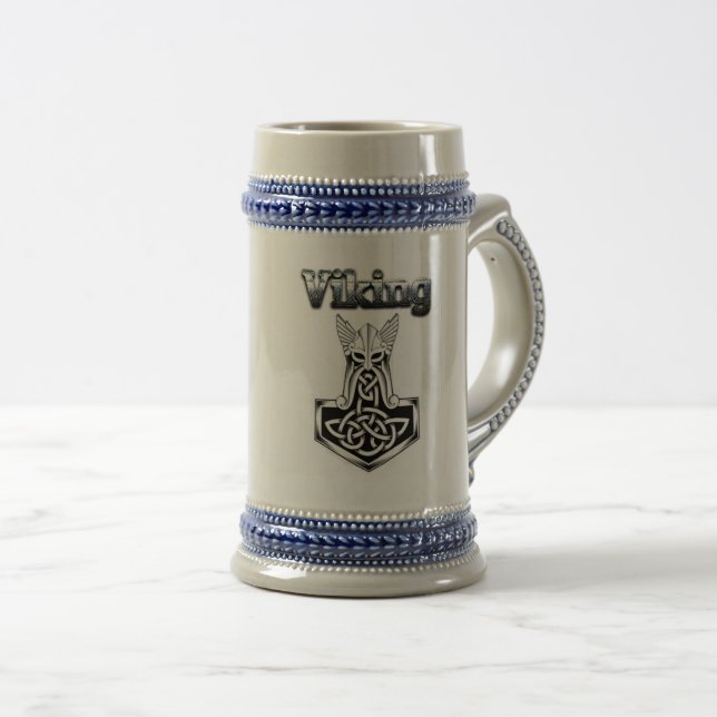 Caneca De Cerveja "Viking Mug" (Frente Esquerda)