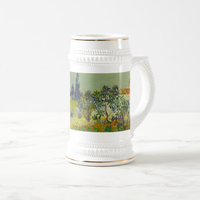 Caneca De Cerveja Vincent Van Gogh Garden em Arles (Frente Esquerda)