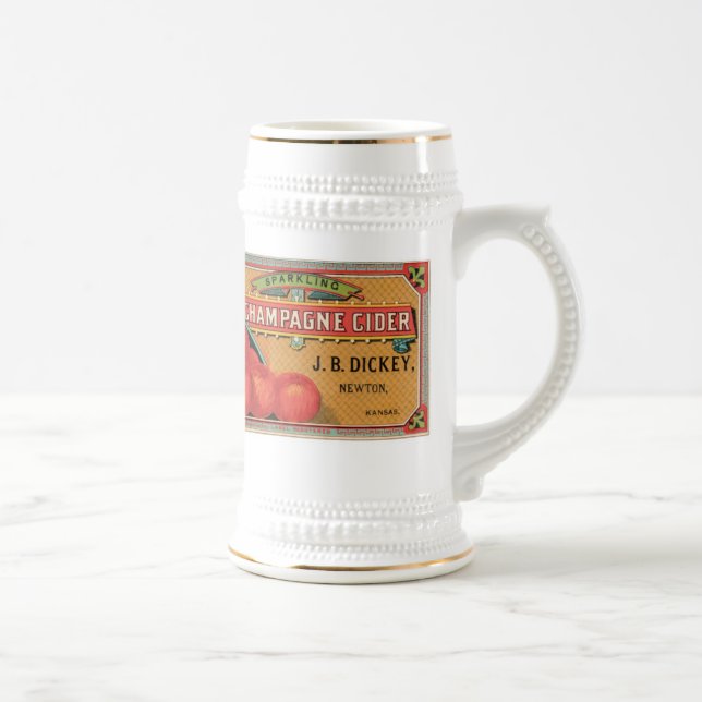 Caneca de cerveja Vintage Champagne (Direita)