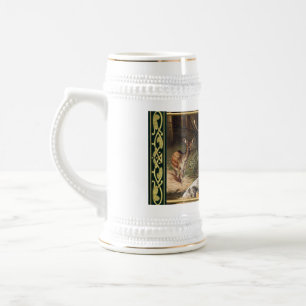 Caneca De Cerveja Vintage DamwilDeer Painting Mug