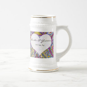 Caneca De Cerveja Vintage Paisley