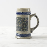 Vintage William Morris Floral Padrão Azul Branco