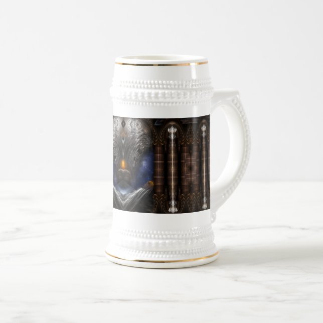 Caneca De Cerveja Visões Steampunk (Frente Esquerda)