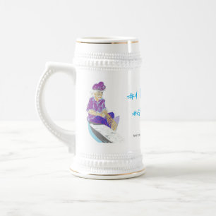Caneca De Cerveja Vovô #1 em grego