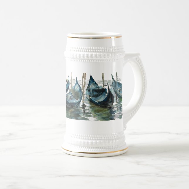 Caneca De Cerveja Watercolor Venice (Frente Esquerda)