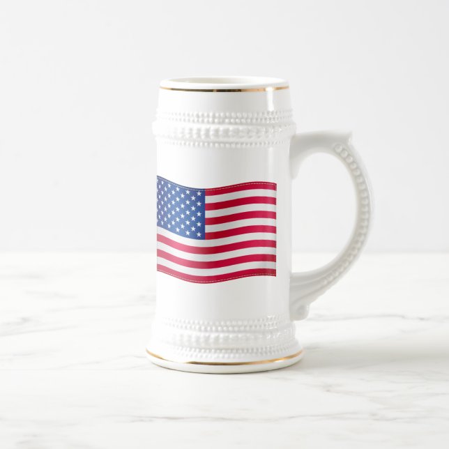 Caneca De Cerveja Waving Flag dos EUA (Direita)