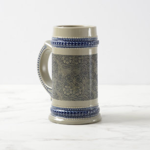 Caneca De Cerveja William Morris Vintage Blue Floral