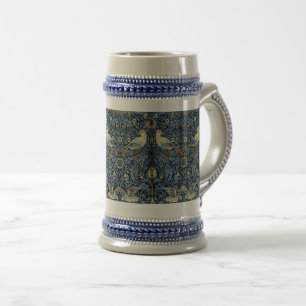 Caneca De Cerveja William Morris Vintage Floral Bird