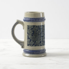 Caneca De Cerveja William Morris Vintage Pattern Bird e Anemone