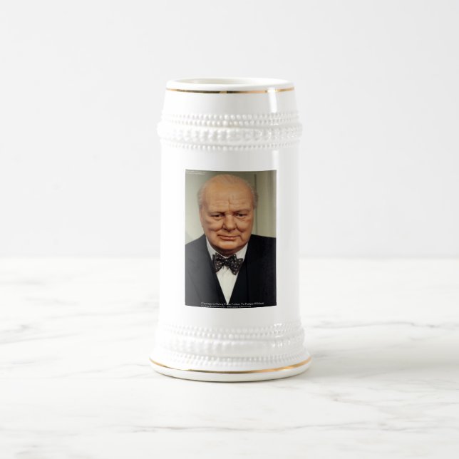 Caneca De Cerveja Winston Churchill Falhas Dons de Cota de Sabedoria (Centro)