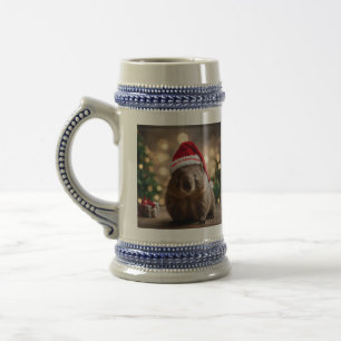 Caneca De Cerveja "Wombat Wonderland: A Cozy Christmas Eve"