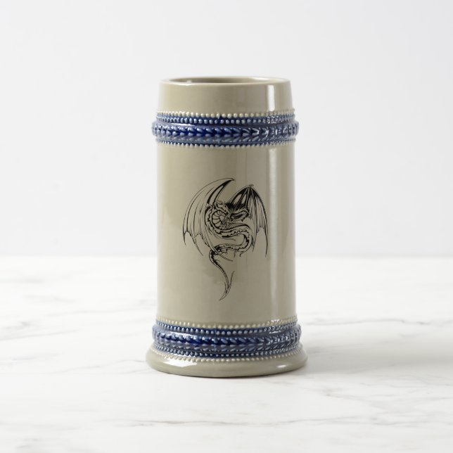 Caneca De Cerveja Wyvern Dragon São Criaturas Míticas Fantásticas (Centro)
