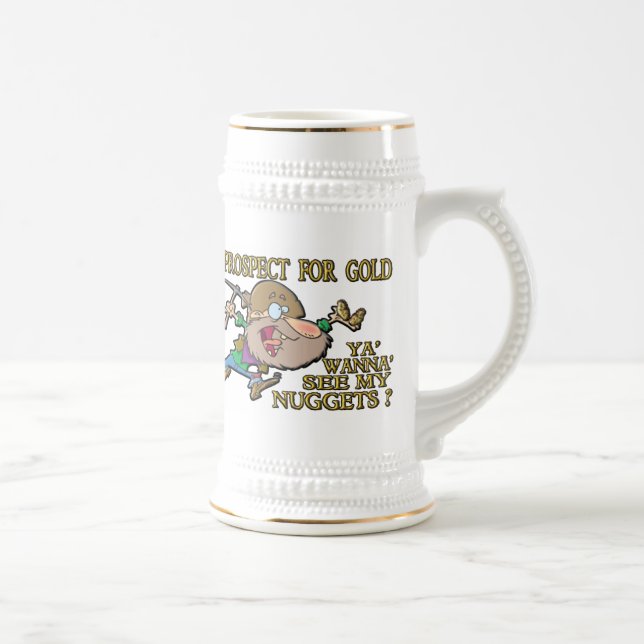 Caneca De Cerveja Ya quer ' vê minhas pepitas? (Direita)