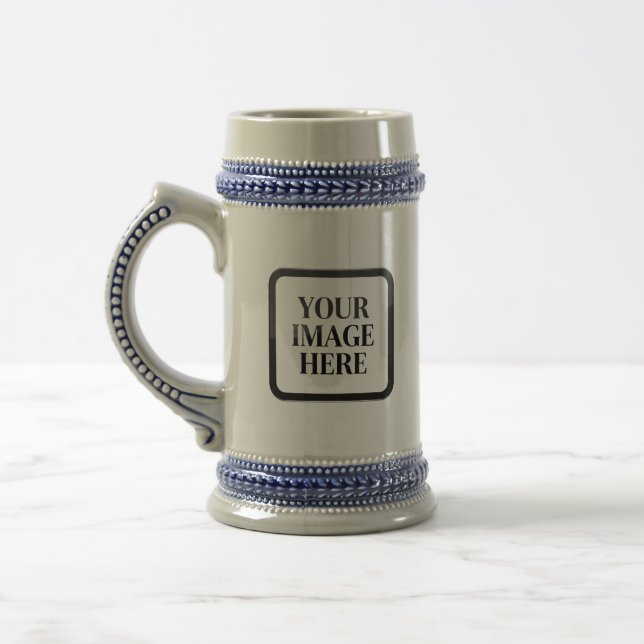 Caneca De Cerveja Your Custom Memory - Personalized Photo Placeholde (Esquerda)