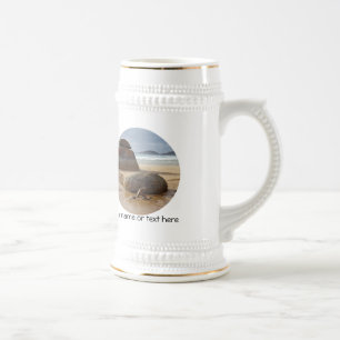 Caneca De Cerveja Zen Balanced Rocks na Austrália Beach