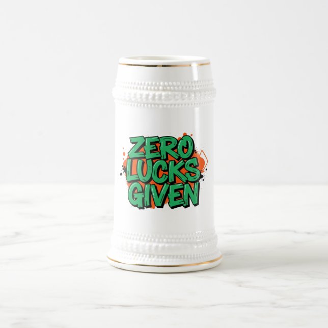 Caneca De Cerveja Zero Lucks Dadas Ruas. Dia de Patrick (Centro)