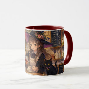 Caneca de Chá de Bruxa Aconchegante com Acento de