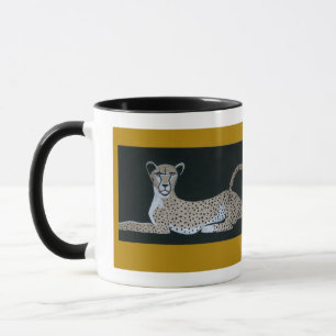 caneca de cheetah por D. MARQUIS