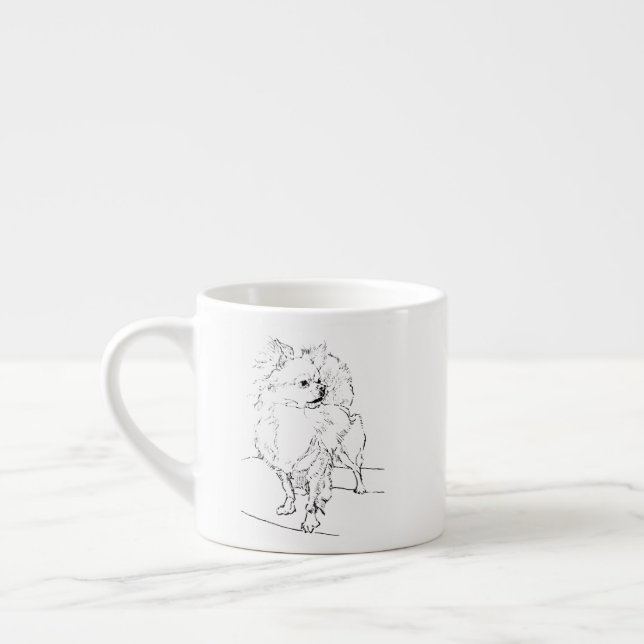 Caneca de Chihuahua de Cabelo Longo – Caneca de Ca (Esquerda)