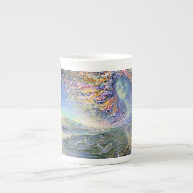 Caneca de China de osso de "Starscape" (Frente)