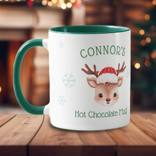 Caneca de Chocolate Quente Personalizada de Rena p