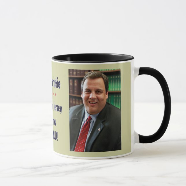 Caneca de Chris Christie hoje New-jersey (Direita)