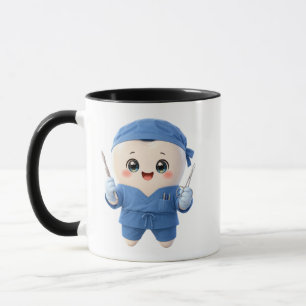 Caneca de Cirurgião Dentista Fofa – Presente Diver