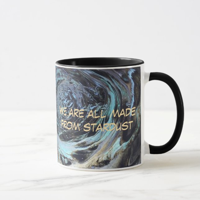 Caneca de Citação Celestial 'Nós Somos Todos Feito (Direita)