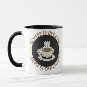 Caneca de Citação de Café Engraçada - Ser Adulto é
