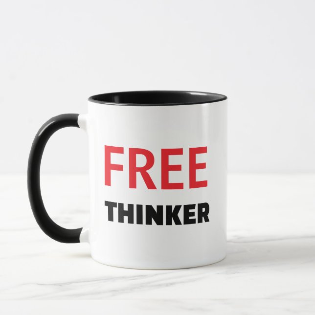 Caneca de Citação de Livre-Pensador - Presente Per (Esquerda)