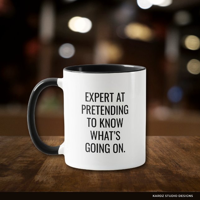 Caneca de Citação Divertida Humor do Papai (Design repeats in front and back of mug. Leave as is or write your own.)