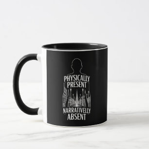 Caneca de Citação Fisicamente Presente Narrativame