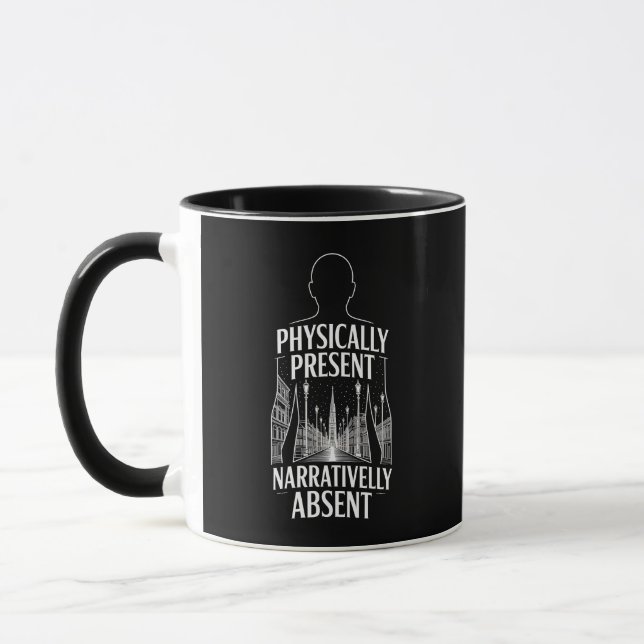 Caneca de Citação Fisicamente Presente Narrativame (Esquerda)