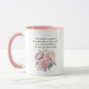 Caneca de Citação Inspiradora Seu Cérebro é Um Jar