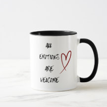 Caneca de Citação Positiva de Saúde Mental Present