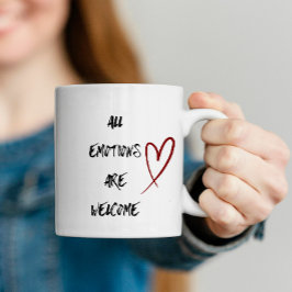 Caneca de Citação Positiva de Saúde Mental Present