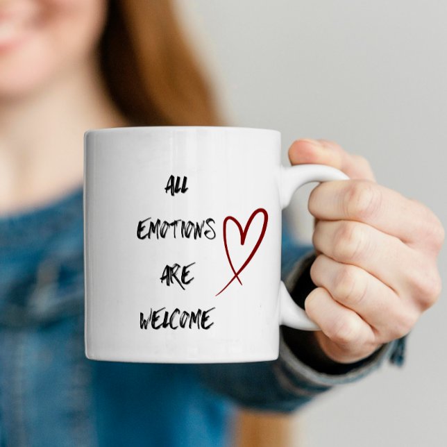 Caneca de Citação Positiva de Saúde Mental Present (Criador carregado)