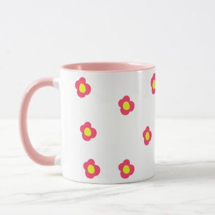 Caneca de Citação Positiva Pastel Hearts – Reconec
