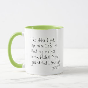 Caneca de Citações da Melhor Amiga da Mãe - Frases