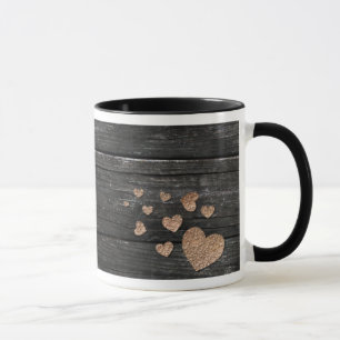 Caneca de cobre dos corações