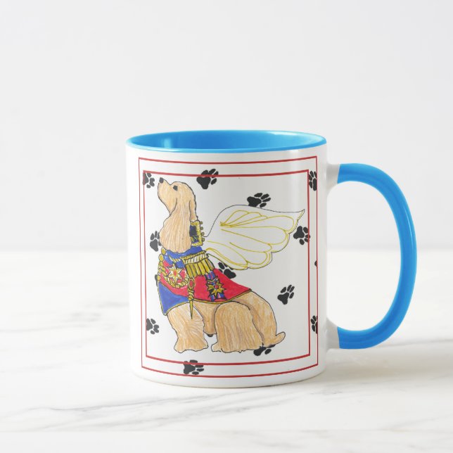 Caneca de cocker spaniel do anjo de Gulliver (Direita)