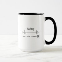 Caneca de Código de Música de Onda Sonora Personal