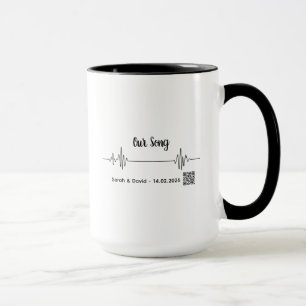 Caneca de Código de Música de Onda Sonora Personal
